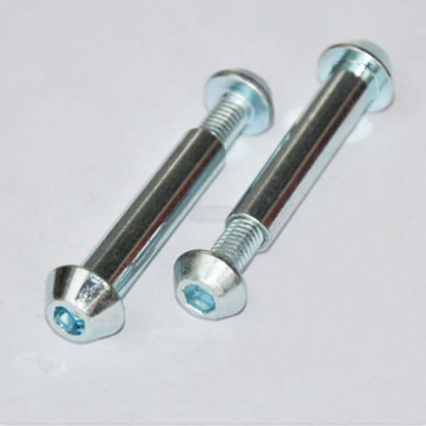 Factory custom made hex socket taper head male and female screw for roller skate 