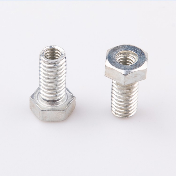 Carbon Steel Hexagon Head Full Thread Bolt With Hole  