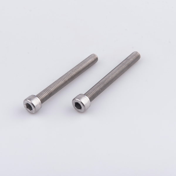 Stainless Steel Allen Key Cap Head Full Thread Machine Screw With Knurled 