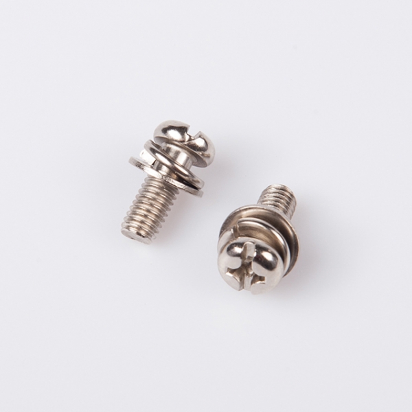 Machine Threaded Cross Recess Combined Screw with Round Washer 
