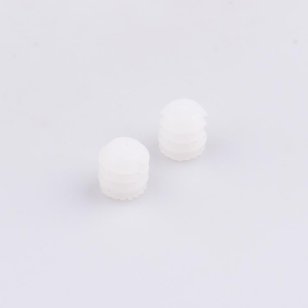 Plastic White Insert Plastic Furniture Nut 