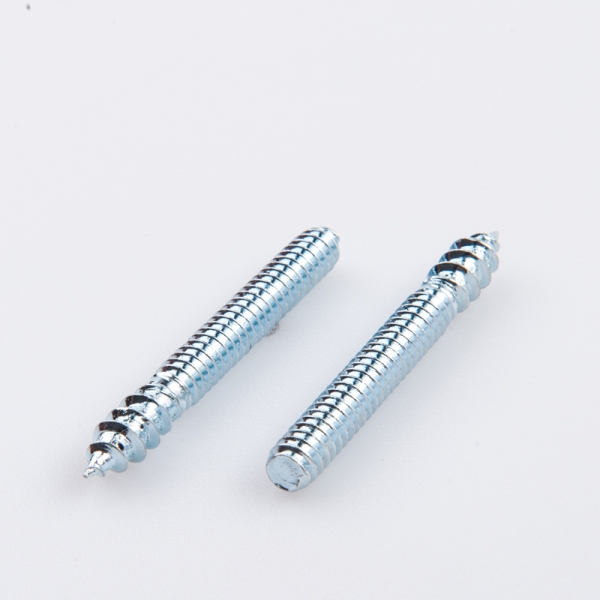 Blue Zinc Coated Double End Stud Wood Screws 