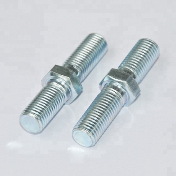 Furniture Fixing Wood Dowel Double Threaded Screw For Door Handle 