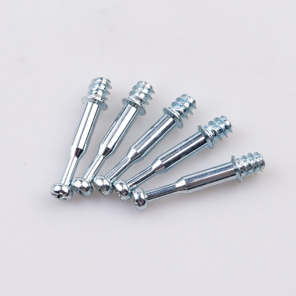 High Quality Furniture Connecting Screw M6 2 In 1 Carbon Steel Zinc Plated Connector Bolt